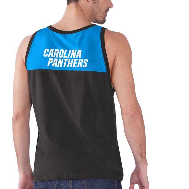 Mode Starter noir/bleu Carolina Panthers Touchdown pour homme - Débardeur
