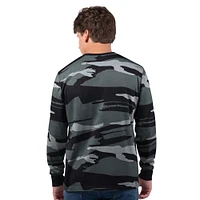 Men's Starter Gray Carolina Panthers Thursday Night Gridiron Long Sleeve T-Shirt
