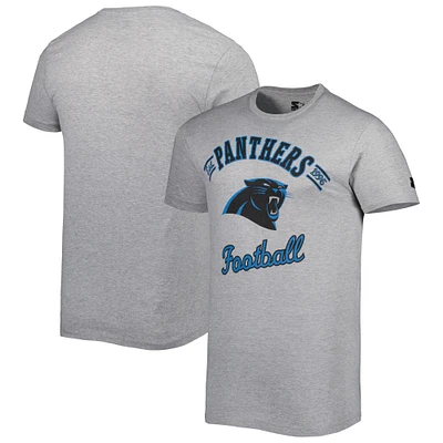 T-shirt Prime Time des Panthers de la Caroline gris chiné Starter pour homme