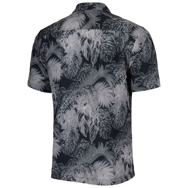 Chemise boutonnée Camp IslandZone Tommy Bahama Black Carolina Panthers Coast pour homme