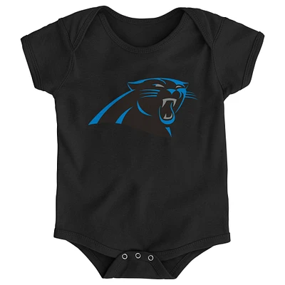 Body noir avec logo de l'équipe des Panthers la Caroline pour nouveau-né et bébé