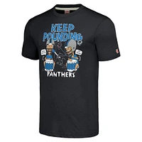 Unisex NFL x Homage Beavis and Butt-Head Charcoal Carolina Panthers Tri-Blend T-Shirt