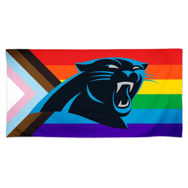 Serviette de plage WinCraft Carolina Panthers 30'' x 60'' Pride Spectra
