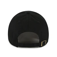 Women's '47  Black Carolina Panthers Confetti Icon Clean Up Adjustable Hat
