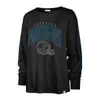T-shirt léger à manches longues Tom Cat des Panthers de la Caroline noirs '47 pour femmes