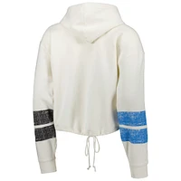 Women's '47 Oatmeal Carolina Panthers Harper Pullover Hoodie