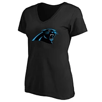 Women's Bryce Young Black Carolina Panthers Plus Fair Catch Name & Number Scoop Neck T-Shirt