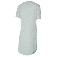 Women's Concepts Sport Gray Carolina Panthers Petition Knit Nightshirt