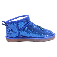 Women's Cuce  Blue Carolina Panthers Sequin Ankle Boots