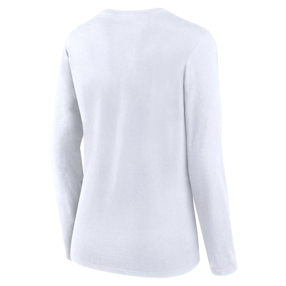 Women's Fanatics Black/White Carolina Panthers Lightweight Short & Long Sleeve T-Shirt Combo Pack