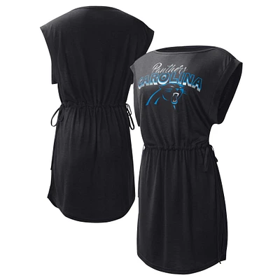 G-III 4Her pour femmes par Carl Banks Black Carolina Panthers G.O.A.T. Couverture de maillot bain