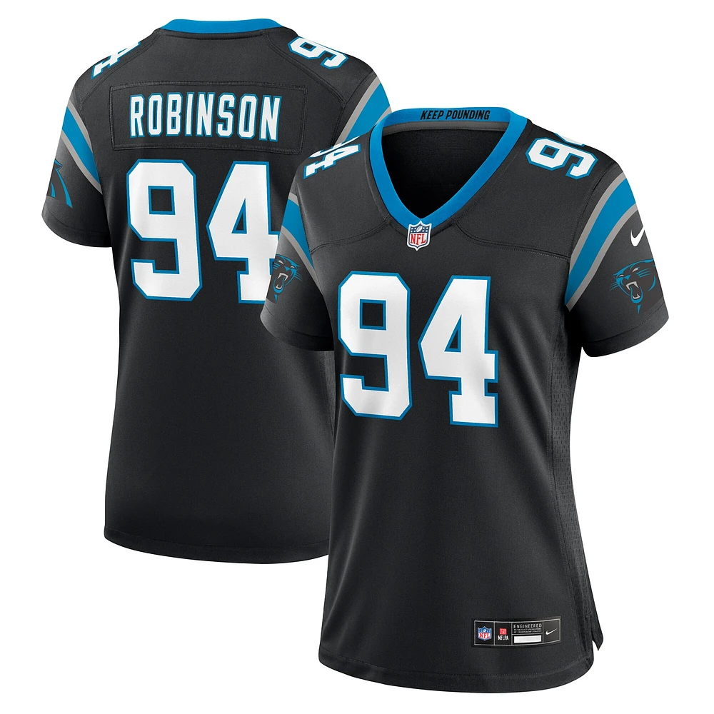 Women's Nike A'Shawn Robinson Black Carolina Panthers Game Jersey