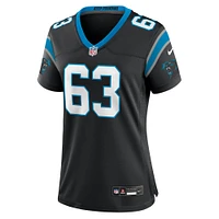 Women's Nike Austin Corbett Black Carolina Panthers Team Game Jersey