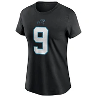 Women's Nike Bryce Young Black Carolina Panthers  Player Name & Number T-Shirt