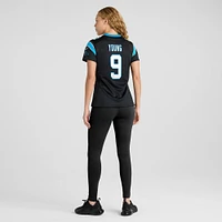 Maillot de match l'équipe Nike Bryce Young des Panthers la Caroline pour femme, noir