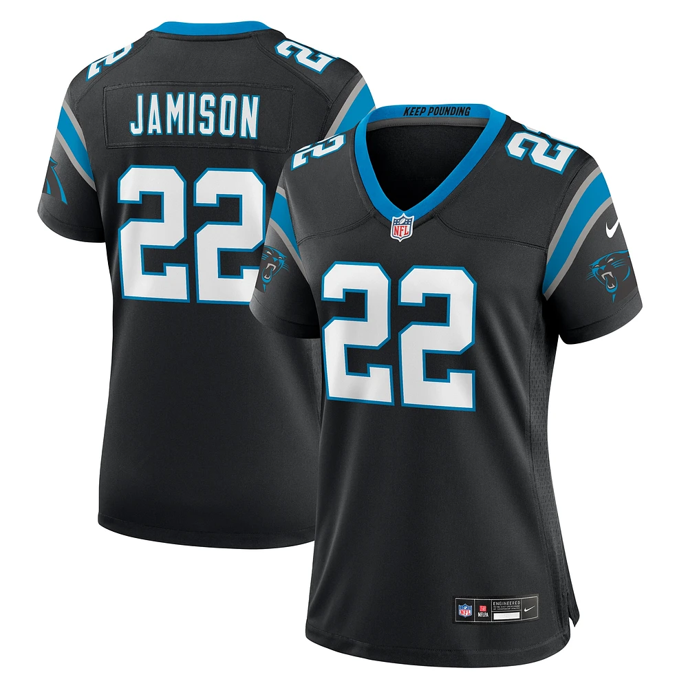 Maillot de match l'équipe Nike D'Shawn Jamison pour femme, noir, des Panthers la Caroline