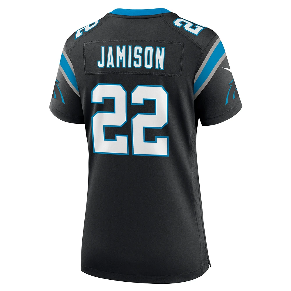 Maillot de match l'équipe Nike D'Shawn Jamison pour femme, noir, des Panthers la Caroline