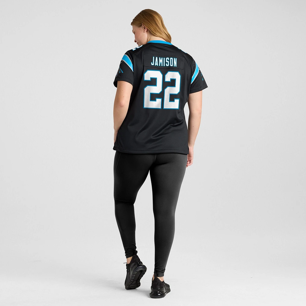 Maillot de match l'équipe Nike D'Shawn Jamison pour femme, noir, des Panthers la Caroline