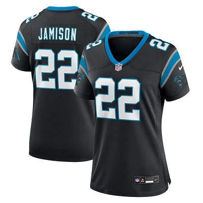 Maillot de match l'équipe Nike D'Shawn Jamison pour femme, noir, des Panthers la Caroline