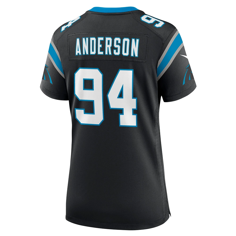Women's Nike Henry Anderson Black Carolina Panthers Team Game Jersey