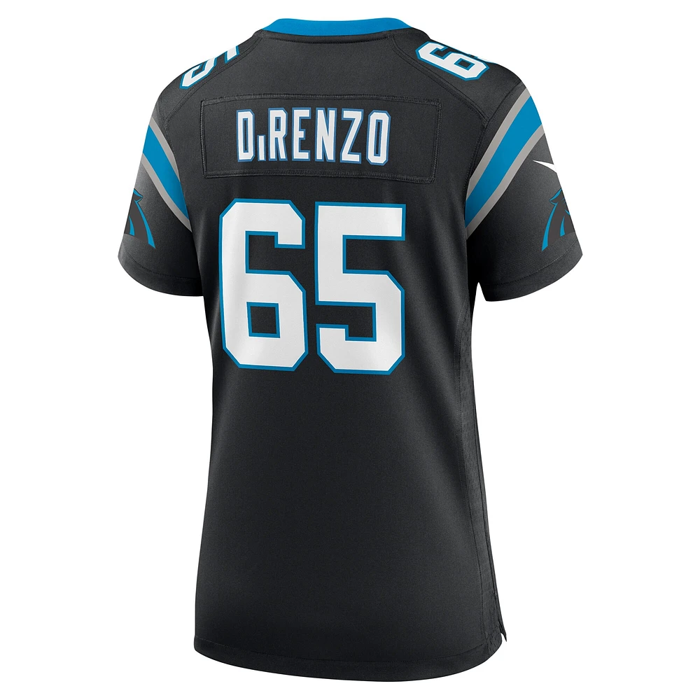 Women's Nike J.D. DiRenzo  Black Carolina Panthers Game Jersey