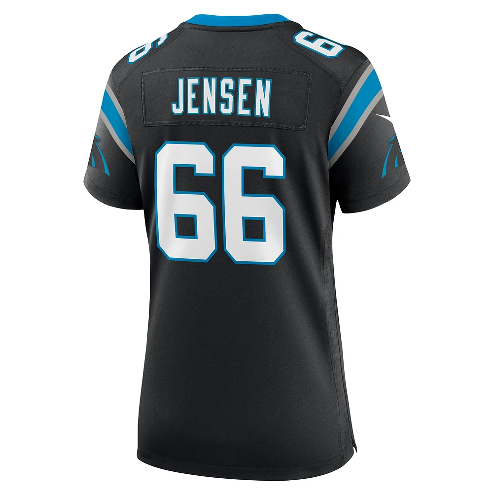 Maillot de match l'équipe Nike Nash Jensen des Panthers la Caroline pour femme, noir