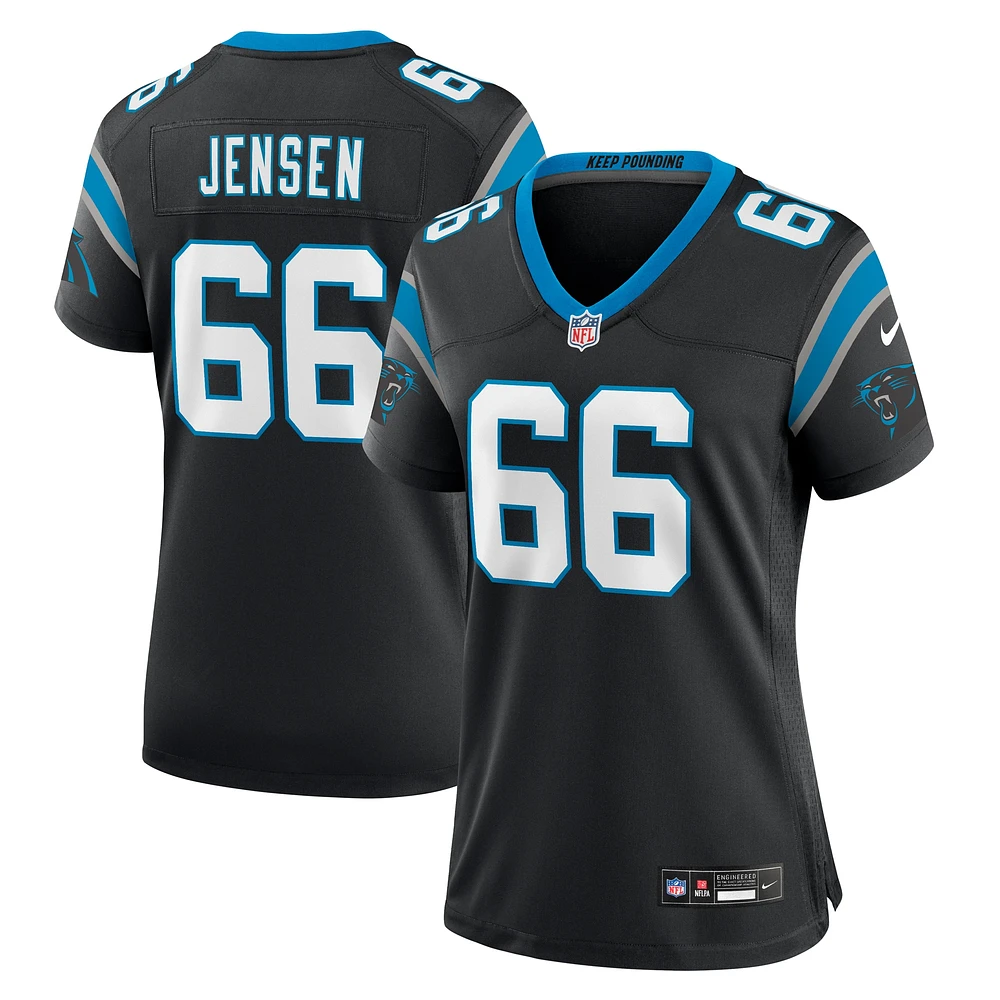 Maillot de match l'équipe Nike Nash Jensen des Panthers la Caroline pour femme, noir