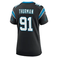 Women's Nike Nick Thurman  Black Carolina Panthers Team Game Jersey