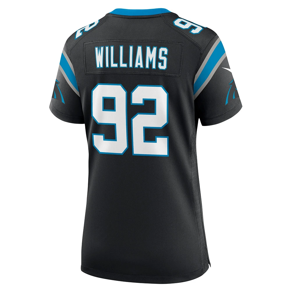 Women's Nike Raequan Williams Black Carolina Panthers Team Game Jersey