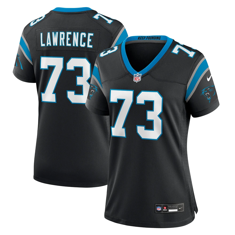 Women's Nike Rashard Lawrence Black Carolina Panthers Game Jersey