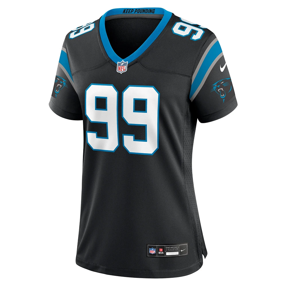 Maillot de match Nike Shy Tuttle noir Carolina Panthers pour femme