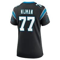 Women's Nike Yosh Nijman  Black Carolina Panthers Game Jersey