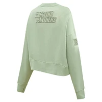 Women's Pro Standard  Light Green Carolina Panthers Neutral Pullover Sweatshirt
