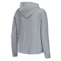 Women's WEAR by Erin Andrews Heathered Grey Carolina Panthers Pullover Hoodie & Pants Lounge Set