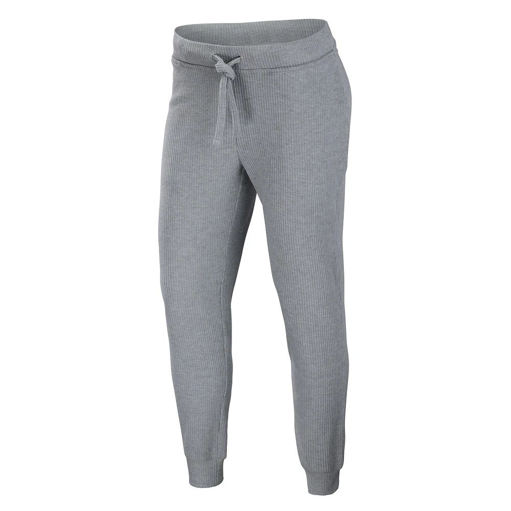 Women's WEAR by Erin Andrews Heathered Grey Carolina Panthers Pullover Hoodie & Pants Lounge Set