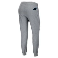 Women's WEAR by Erin Andrews Heathered Grey Carolina Panthers Pullover Hoodie & Pants Lounge Set