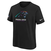 Youth Nike  Black Carolina Panthers 2024 NFL Crucial Catch T-Shirt