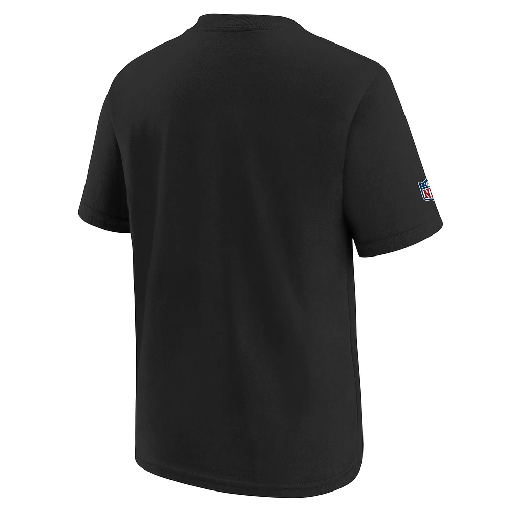 Youth Nike  Black Carolina Panthers 2024 NFL Crucial Catch T-Shirt