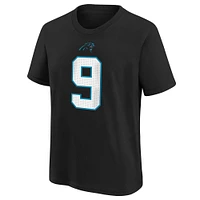 Youth Nike Bryce Young Black Carolina Panthers Player Name & Number T-Shirt