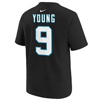 Youth Nike Bryce Young Black Carolina Panthers Player Name & Number T-Shirt