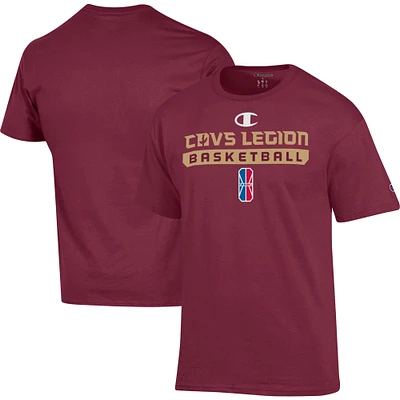 T-shirt unisexe Champion Wine Cavs Legion GC On-Court 2K League Authentic Practice