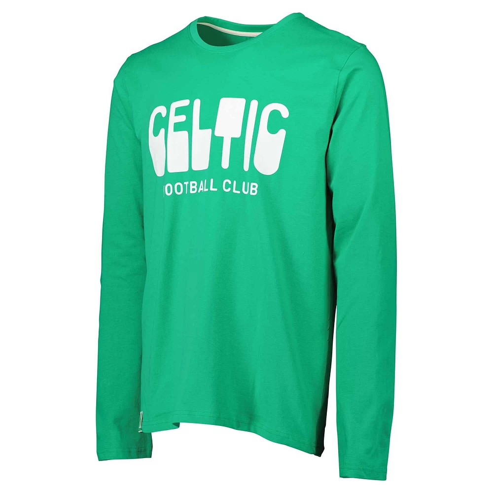 Men's Green Celtic Heavy Long Sleeve T-Shirt