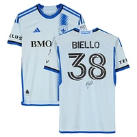 Alessandro Biello CF Montreal Autographed Match-Used #38 Light Blue adidas Jersey from the 2024 MLS Season - Size M