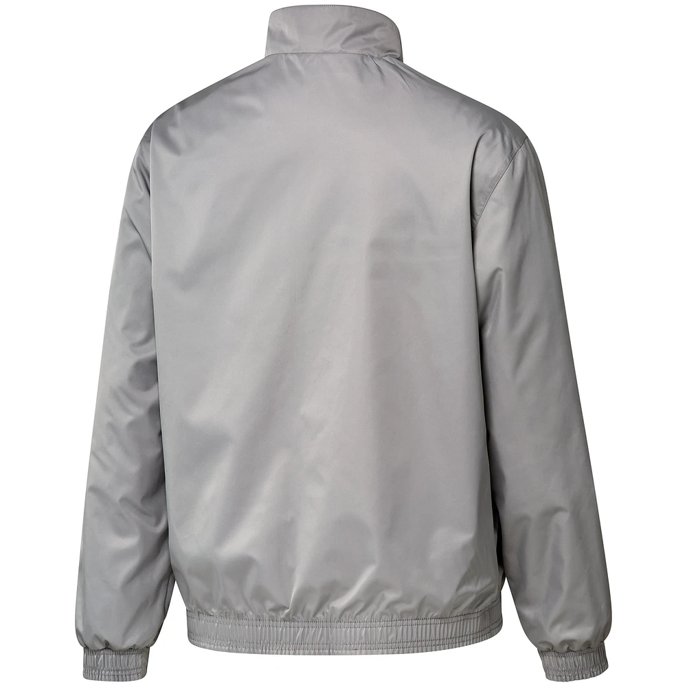 Men's adidas Black/Gray CF Montreal 2023 On-Field Anthem Full-Zip Reversible Team Jacket