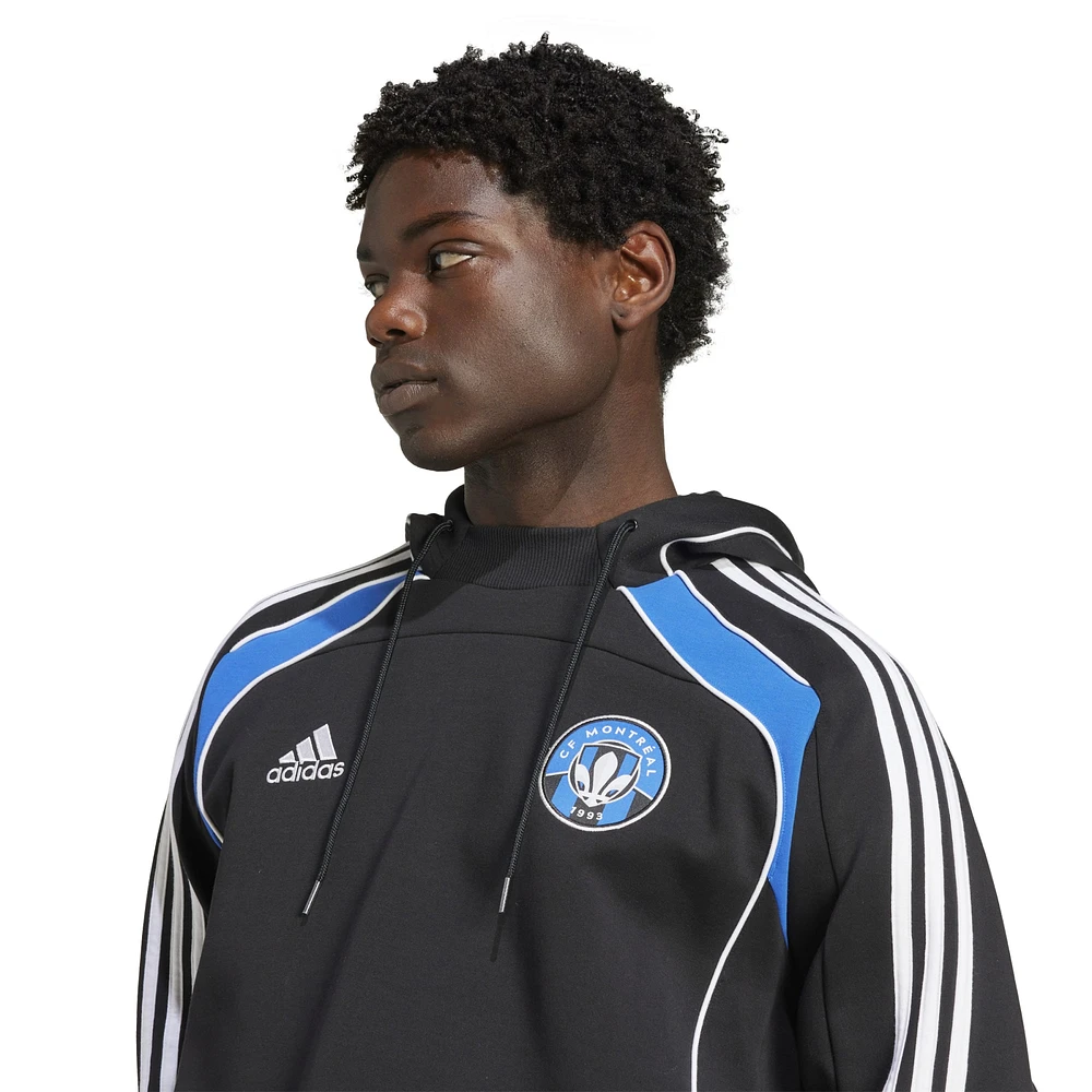 Men's adidas Black CF Montreal 2025 Travel Pullover Hoodie