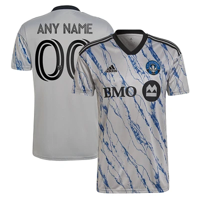 Adidas pour homme Gris CF Montreal 2023 Secondaire - Réplique de maillot personnalisé