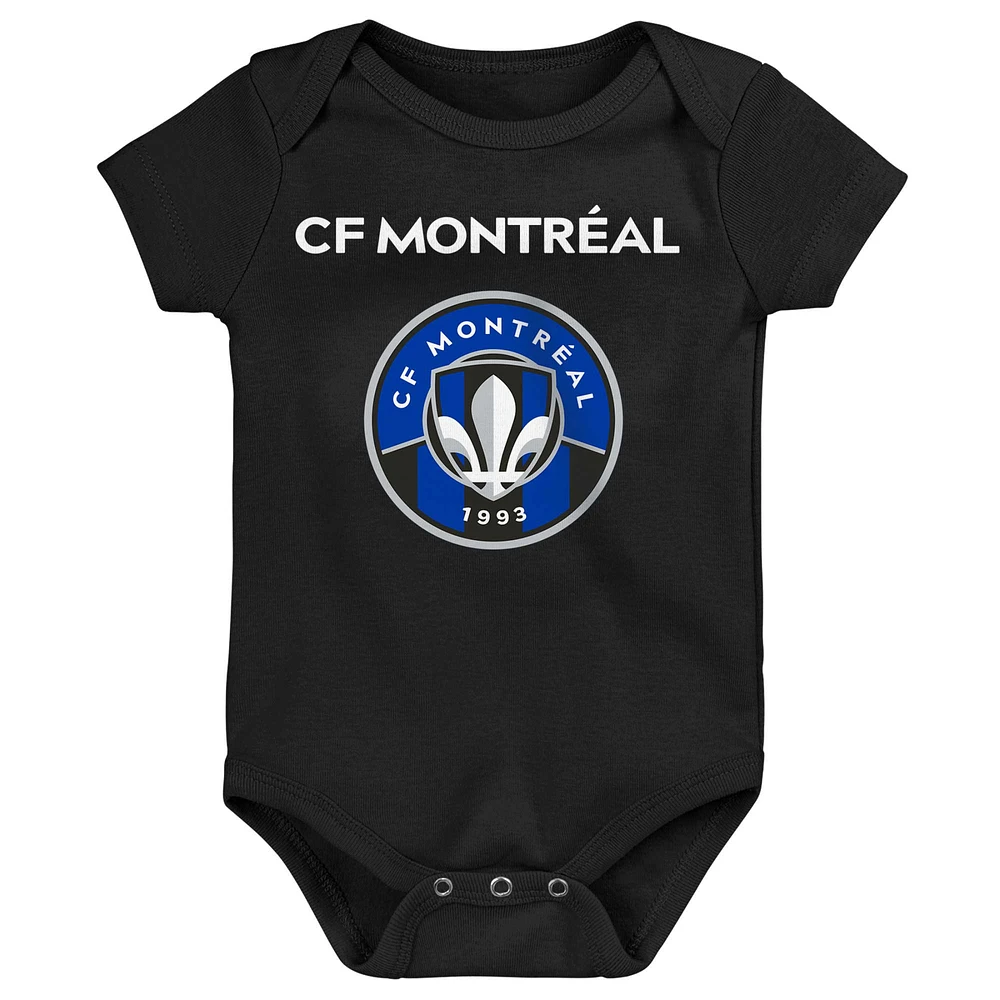 Newborn & Infant CF Montreal Team Logo Three-Pack Bodysuit Set