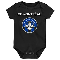 Newborn & Infant CF Montreal Team Logo Three-Pack Bodysuit Set