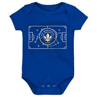 Newborn & Infant CF Montreal Team Logo Three-Pack Bodysuit Set