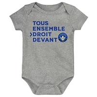 Newborn & Infant CF Montreal Team Logo Three-Pack Bodysuit Set